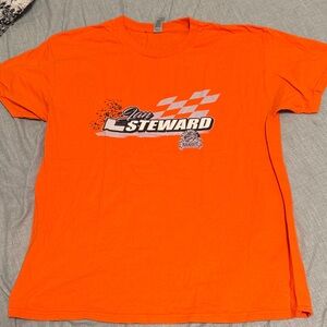 Gildan Bright Orange Racing Graphic T-Shirt